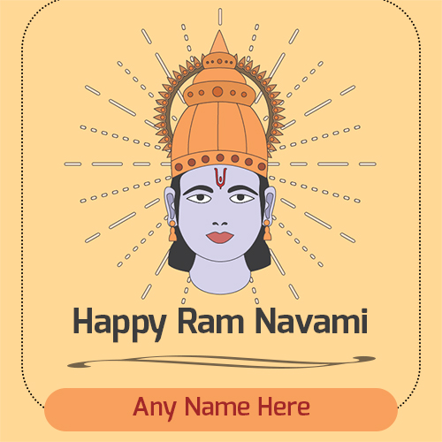 God Shree Ram Navami 2025 Picture With Name